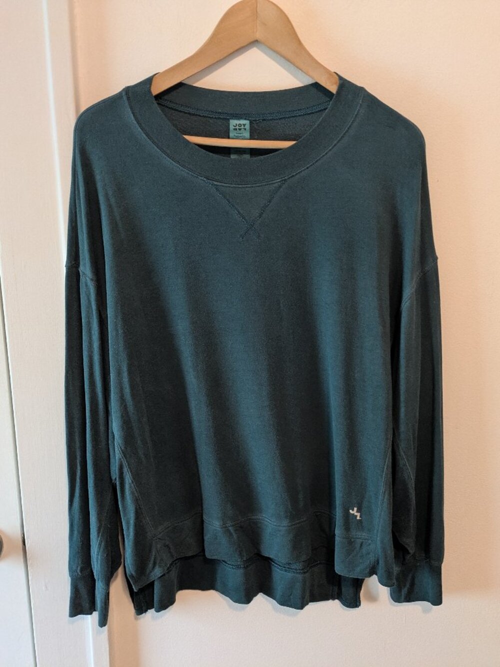 Teal Green Dolman Sleeve Relaxed Fit Active Top